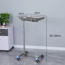 Thickened Stainless Steel Trolley Medical Rack Barber Shop Trolley Hospital Surgery Tray Trolley Beauty Salon Auxiliary Cart
