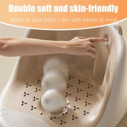Bath Seat For Baby Sit Up Toddler Bathing Chair Non-Slip Baby Bath Seat For 1-3 Years Old With Spin Toys For Play And Relaxation