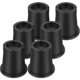 4/6/8Pcs Heavy Duty Rubber Sofa Cabinet Feet Leg Bed Risers Stand Round Furniture Risers Anti Slip Frame Riser Raising Blocks
