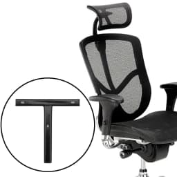 Sturdy T-Shaped Swivel Chair Back Support Rod for Desk Chairs Household Essential Bar