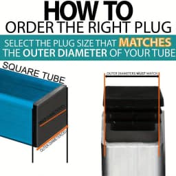 20PCS Furniture Leg Caps, Double Plug for Square Tubing, Anti-Scratch & Noise-Reducing Chair, Hand Protection for 50*50MM Posts