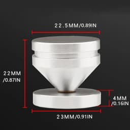 1Pcs Speaker Stand Feet Foot Pad Aluminium Alloy Metal Spikes Cone Floor Foot Nail for Loudspeakers Shoes Spike Shock Absorber