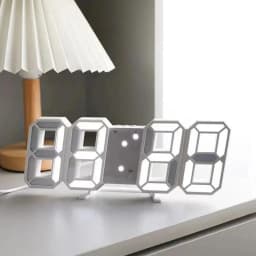 3D LED Digital Clock Wall Decoration Glow Night Mode Decoration for Bedroom Adjustable Electronic Watch Room Decor Aesthetics