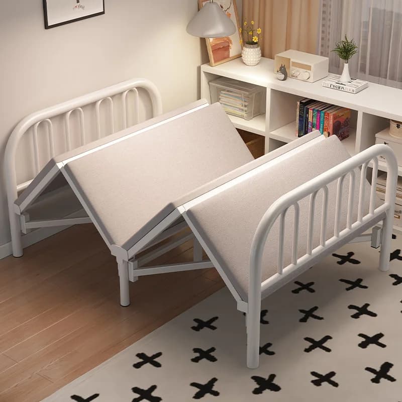 Rollaway bed single bed simple double bed 1.2 meters household lunch break small adult dormitory 1.5 meters hard plate