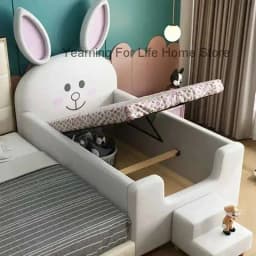 Design Bed White House Cute Kids Children's Black Modern Loft Children Beds Boys Girls Lit Cabane Enfant Furniture For Bedroom