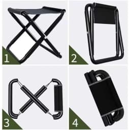 Small Folding Stool for Camping Travel Bench Stool Portable Outdoor Ultra Light Subway Train Picnic Fishing Chair Foldable