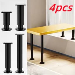 4pcs adjustable support legs, stable support for table legs, used for load-bearing floor cabinets, desks, and makeup tables