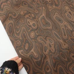 58x250cm Ebony Burl Engineered Wood Veneer for Furniture Decoration Interior Renovation and Stylish Design Projects
