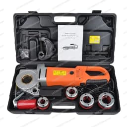 2300W Industrial Pipe Threading Machine With 6 Die Power Tool Portable Handheld Electric Pipe Threader