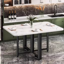 Space Saving Folding Dining Tables Square No Chair Italian Minimalist Dining Tables Thin Modern Mesa Comedor Plegables Furniture