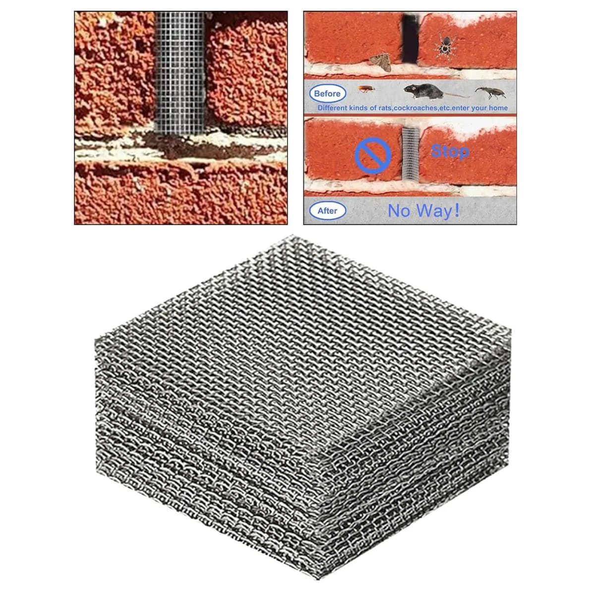 24 Pieces Weep Hole Covers Hair Catcher Drain Lid Brick Drain Hole Covers Brick