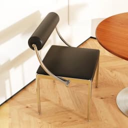 Mid-Century Modern Dining Chair for Bedroom or Study, Stainless Steel Seating, Trendy Makeup Chair, Designer Home