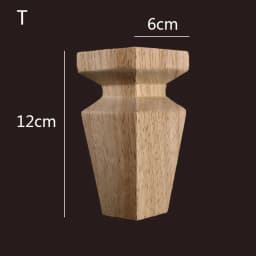8-25cm High Quality Wooden Furniture Legs for Cabinets Sofas Unfinished Bun Feet for Ottoman TV Stand Loveseat Dresser Foot