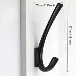 Heavy-Duty Metal Coat Hooks - 1pc, Golden or Matte Black Finish, Wall Mounted for Bedroom & Bathroom Storage