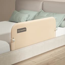 Portable Baby Bed Rail Lightweight Foldable Guardrail with Extra Anti-Gap Bar Universal Fit for Travel Cribs & Twin/Full Beds