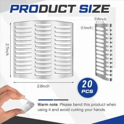 A26F-Stainless Steel For Wall Weep Hole Covers 20 Pcs 2.75" X 2.8" Inserts For Bricks Stops And Keeps Out