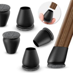 8PCS Chair Leg Protectors Foot Cover Diagonal Gray with Thick Wrap Felt Pads Silicone Furniture Table Feet Protect Floors