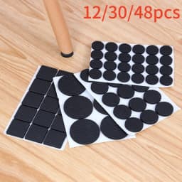 12/30/48pcs Furniture Pads, Adhesive Rubber DIY Furniture Feet Pad, Table Legs Stools, Chairs Mats, Table And Chair Foot Protec