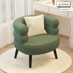Modern Living Room1-Person Sofa Comfortable Bedroom Fluff Armchair Nordic Simple Nail Salon Makeup Chair Dressing Table Stool