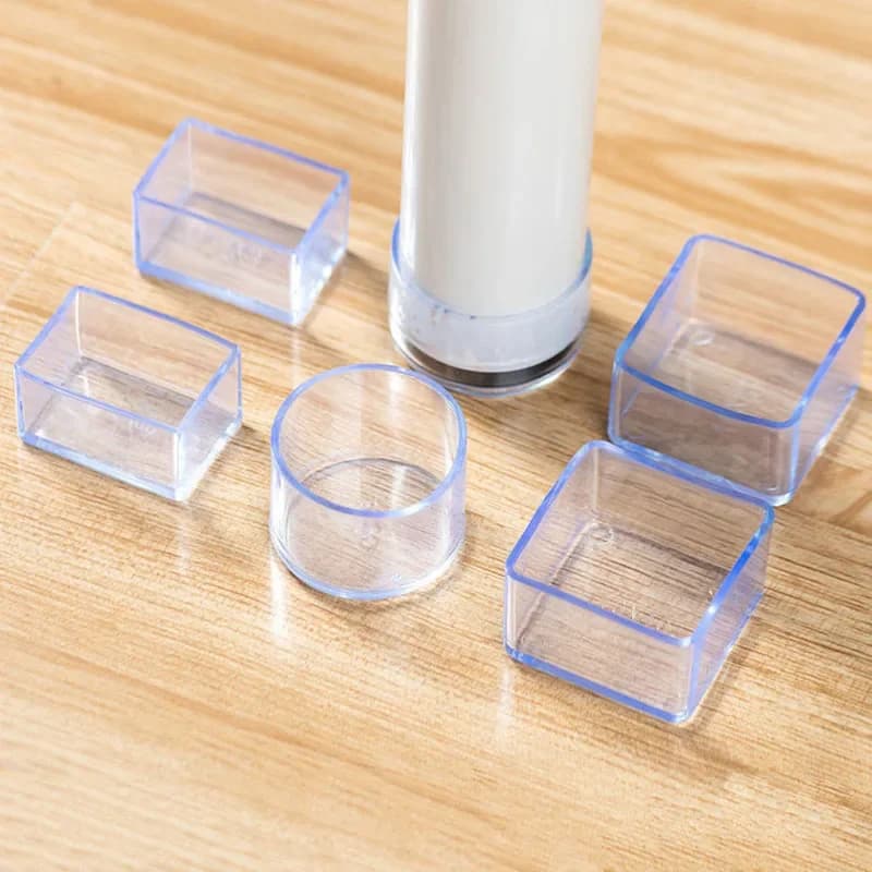 Rubber Furniture Chair Table Mat Silicone Anti Scratch Dining Table Chair Furniture Cap Ferrule Feet Leg Cap Protector Home