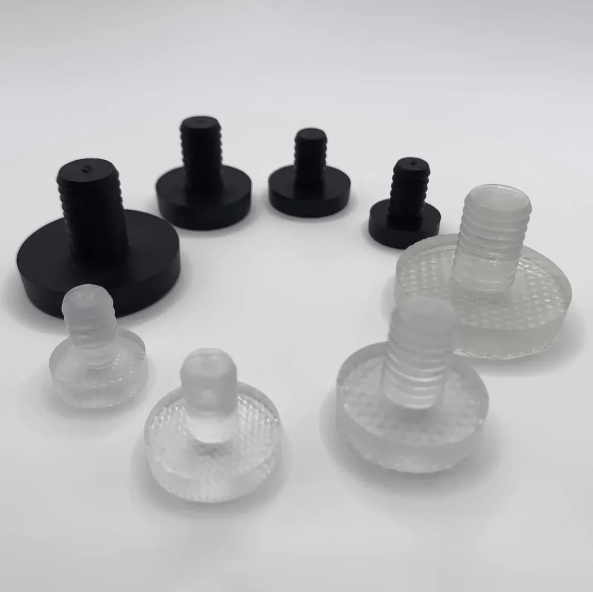 1Set Soft Transparent Silicon Rubber Embedded Furniture Table Chair Leg Feet Bottom Glide Slide Pad Floor Protector Shockproof