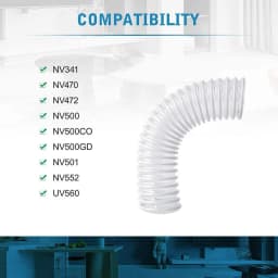 3 Pack 1-1/2Inch Replacement Lower Nozzle Duct Hose for Shark Rocket Vacuum Accessories NV341 NV470 NV500 NV501 UV560