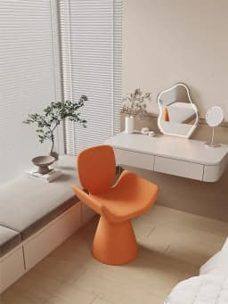 Hot Furniture Italian Style, Light Luxury, Chair, Simple Style, Dressing Stool, Household, Rotatable, High-end, Dining Chair