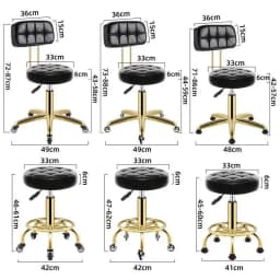 Salon Hairdressing Barber Chair Barbershop Stool Vintage Furniture Beauty Stools Professional Rotating Rolling Work Chairs