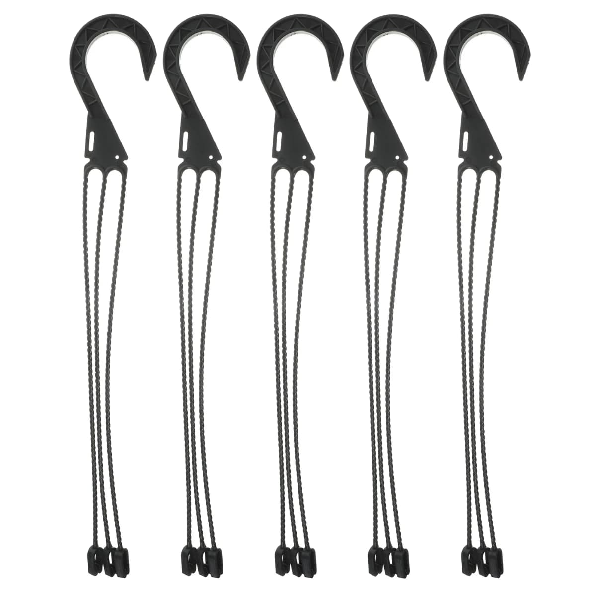 5pcs White Hooks For Baskets Flowerpot Hangers Durable Plant Shelves Garden Accessories Plastic Planter Hooks Outdoor Furniture