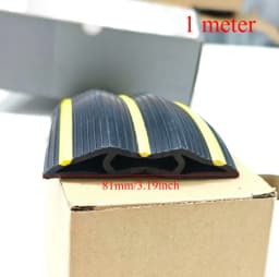 1/2/3 Meters Garage Door Bottom Seal Weather Stripping PVC Rubber Seal Strip Door Bottom Seal Water Noise Seal Bumper Strip
