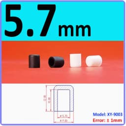 White/Black Silicone Rubber Round Caps Protection Gasket Dust Seal End Cover Caps For Pipe Bolt Furniture 3mm-78.5mm