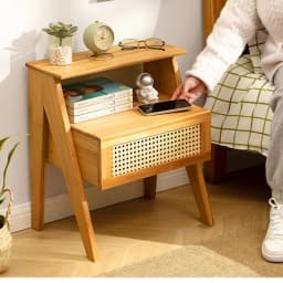 Simple Bedroom Bedside Table Light Luxury High-end Feel Small Household Ultra-narrow Bedside Table Bedside Storage Cabinet