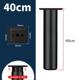 1Pcs 6-40cm Thickened Aluminum Alloy Cabinet Feet Metal Furniture Legs Adjustable TV Cabinet Support Bed Sofa Foot with Screws