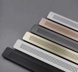 1Pc Aluminum Rectangular Furniture Air Grille Ventilation Cover With Small Round Holes Pattern For Closet Cupboard