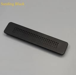 1Pc Aluminum Rectangular Furniture Air Grille Ventilation Cover With Small Round Holes Pattern For Closet Cupboard