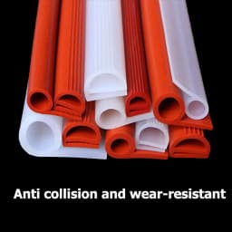 1/5Meter 9 Shape Auto Rubber Seals Car Door high temperature Oven Steam Doors Window Silicone P-Type Weather Strip