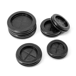 Double Side Rubber Grommet Cable Outlet Rubber Plug Panel Hole Size 16mm 20mm 22mm 25mm 30mm 32mm -100mm Cable Through Grommets-