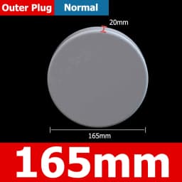 1-10pcs 20/25/32/40/50/60/75/89/110/140/160/165/200/250/315/400mm PVC Pipe Plug Cap Tube Cover White Drainage Pipe protect cover