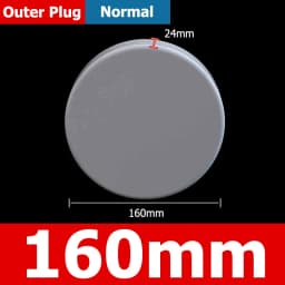 1-10pcs 20/25/32/40/50/60/75/89/110/140/160/165/200/250/315/400mm PVC Pipe Plug Cap Tube Cover White Drainage Pipe protect cover