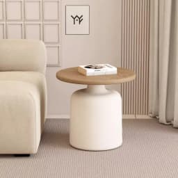 Stylish Apartment Coffee Table Living Room Center Table Minimalist Iron Round Desk for Small Apartment/Homestay Coffee Tables