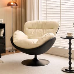 Modern Simple Single Eggshell Chair Sofa Living Room Home Lazy Chair Designer Retro Leisure Rotating Sofa Chair
