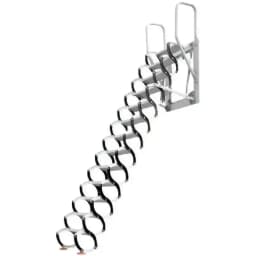 Home Multifunctional Furniture Invisible Folding Ladder Indoor Outdoor Telescopic Stairs Aluminum Alloy Thickened Ladders