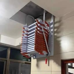 Home Multifunctional Furniture Invisible Folding Ladder Indoor Outdoor Telescopic Stairs Aluminum Alloy Thickened Ladders