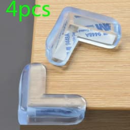 New 1/4 PCS Child Safety Transparent Silicone Protector Table Corner Protection Cover Children Anticoll Liquid Silicone Rubber