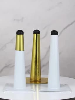 4Pcs Furniture Table Legs Load 800KG Metal Tapered Sofa Cupboard Cabinet Leg Feet H:10/12/15/20/25/30/35CM With Mounting Screws