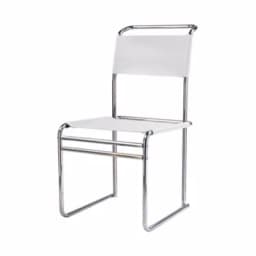 MOMO Bauhaus Mr. Chair Stainless Steel Middle Dining Chair Modern Simple Office Chair Back Chair Minimalist Nordic