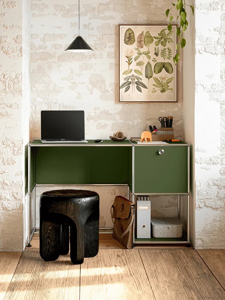 Modern Modular Metal Desk with Storage Cabinet Standing Desk Office Desk Computer Table Room Desks