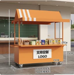 Mobile Market Shopping Mall Outdoor Night Market Stall Internet Celebrity Snack Trolley