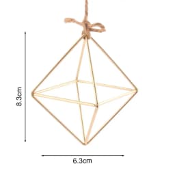 Iron Propagation Stations Glass Terrarium Plant Geometric Shape Plant Iron Stand Air Plant Holder Home Office Gardening Decor