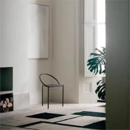 MOMO Modern Simple Celebrity Triangle Metal Circle Stool Indoor Art Dining Chair Personality B&B Creative Iron Furniture